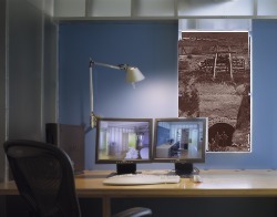 photo from Fog Creek office manipulated to show coal mine through window